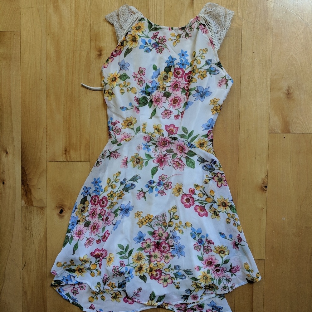 It's Pink flower 🌸 print dress